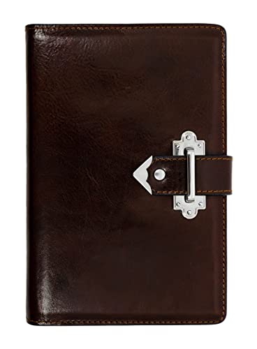Time Resistance Vintage Brown Leather Journal A5 with Pen Loop