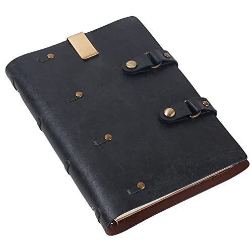 Refillable Vintage Leather Journal Notebook, Travel Journal for Men And Women with Premium Thick Paper