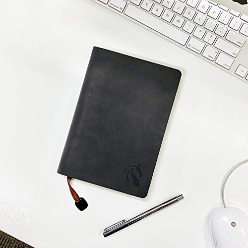 Black Leather Journal, Fountain Pen Notebook For Writing, Luxury Notebook For Men and Women
