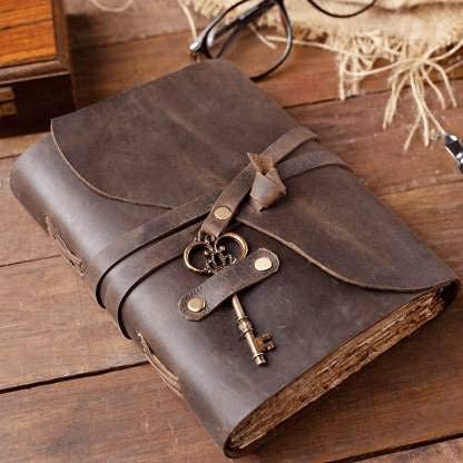 Vintage Leather Paper Journal for Men and Women