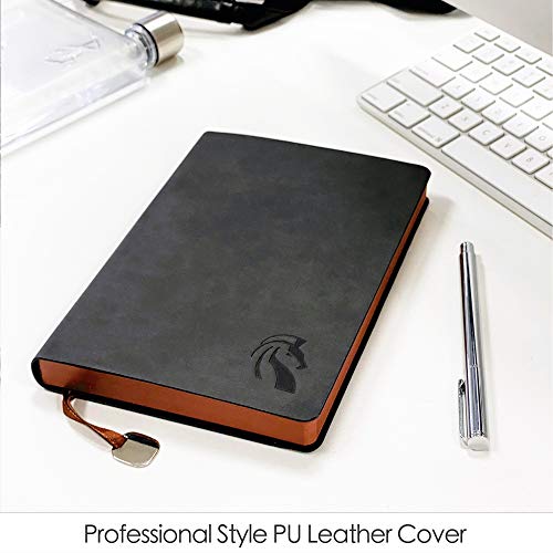 Black Leather Journal, Fountain Pen Notebook For Writing, Luxury Noteb