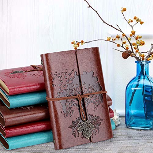 Vintage Thick Blank Paper Notebook Notepad Leather Journal Diary Sketchbook  Book