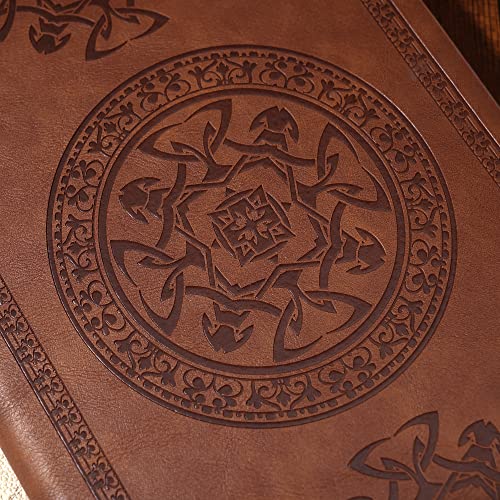 Vintage Leather Journal, Writing Travel Diary with Lined Pages, Soft Cover Notebook for Men
