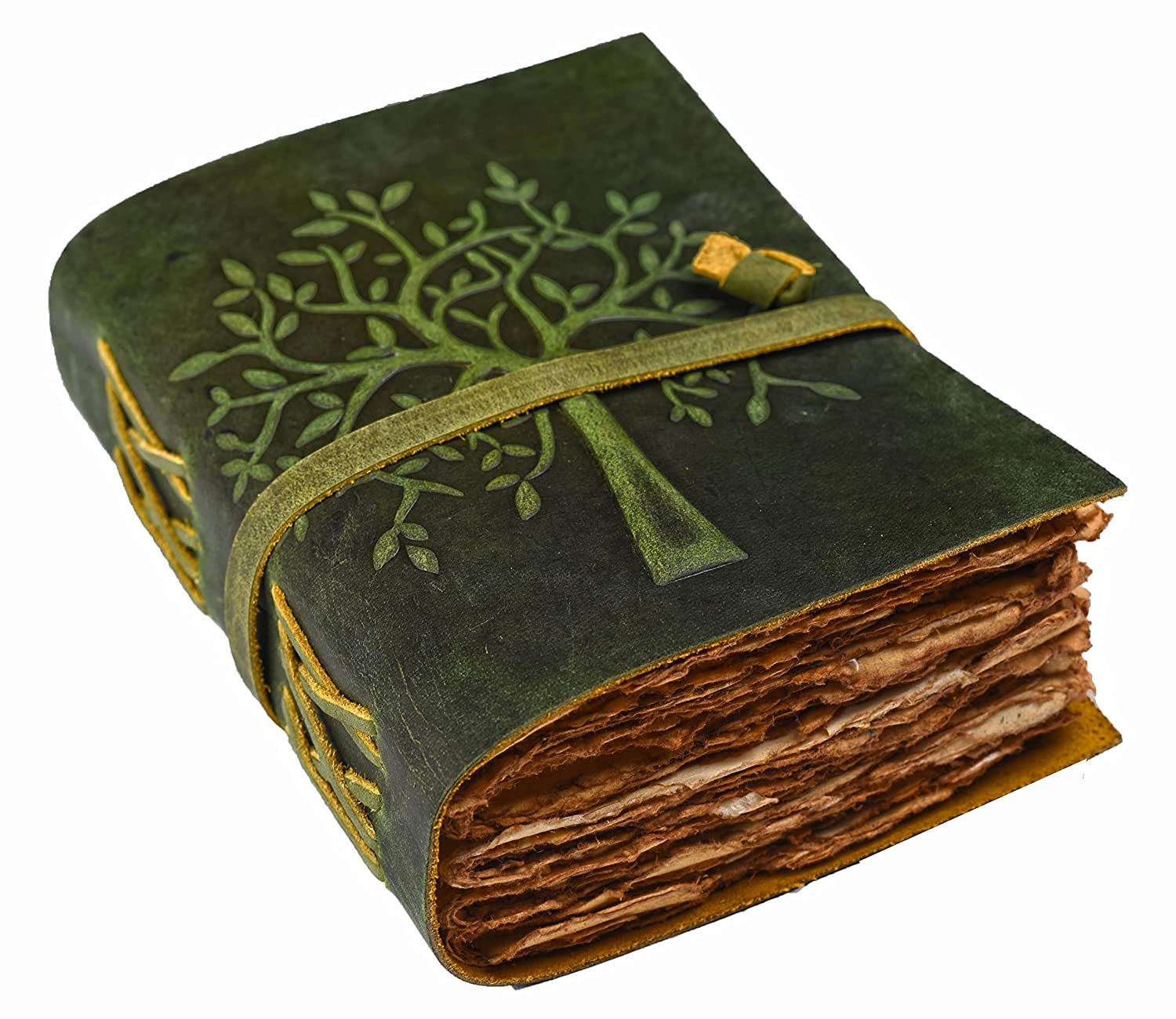 Vintage Leather Journal – Handmade - Premium Antique Diary - Green