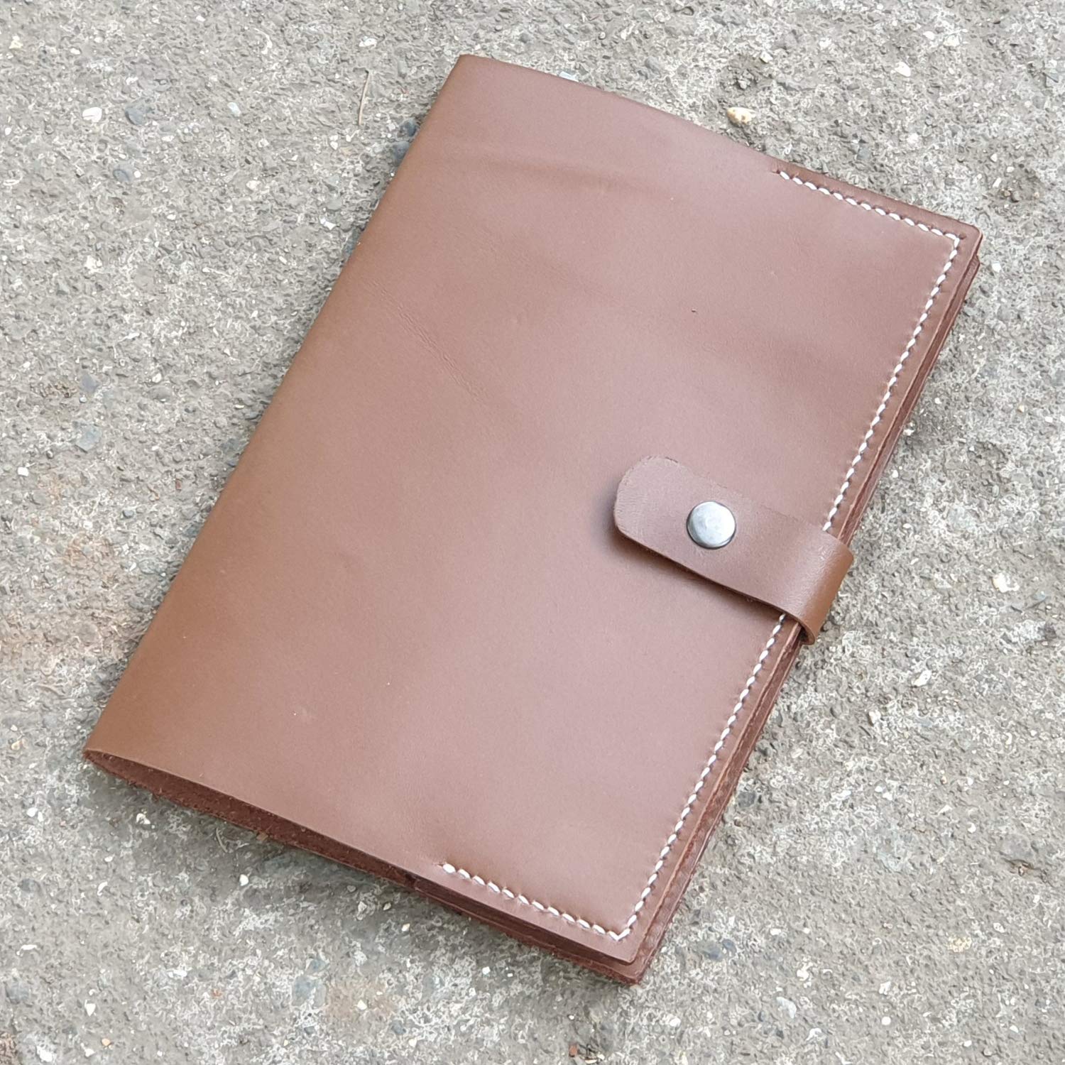 Refillable Leather Journal for Men and Women – 2 Bound Notebooks Lined and Blank