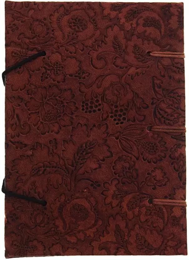 Leather Embossed Diary With Antique Paper In Exclusive Binding